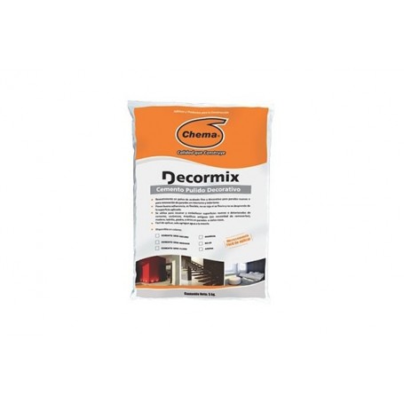 CHEMA DECORMIX BASE NIVELADORA GRIS OSCURO X 5 KG